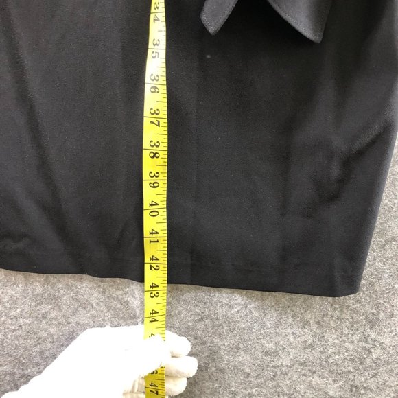 Eloquii Black Tie Sleeve Flowy Shift Dress Knee Length Plus Siz 26 LBD Formal - Picture 12 of 12